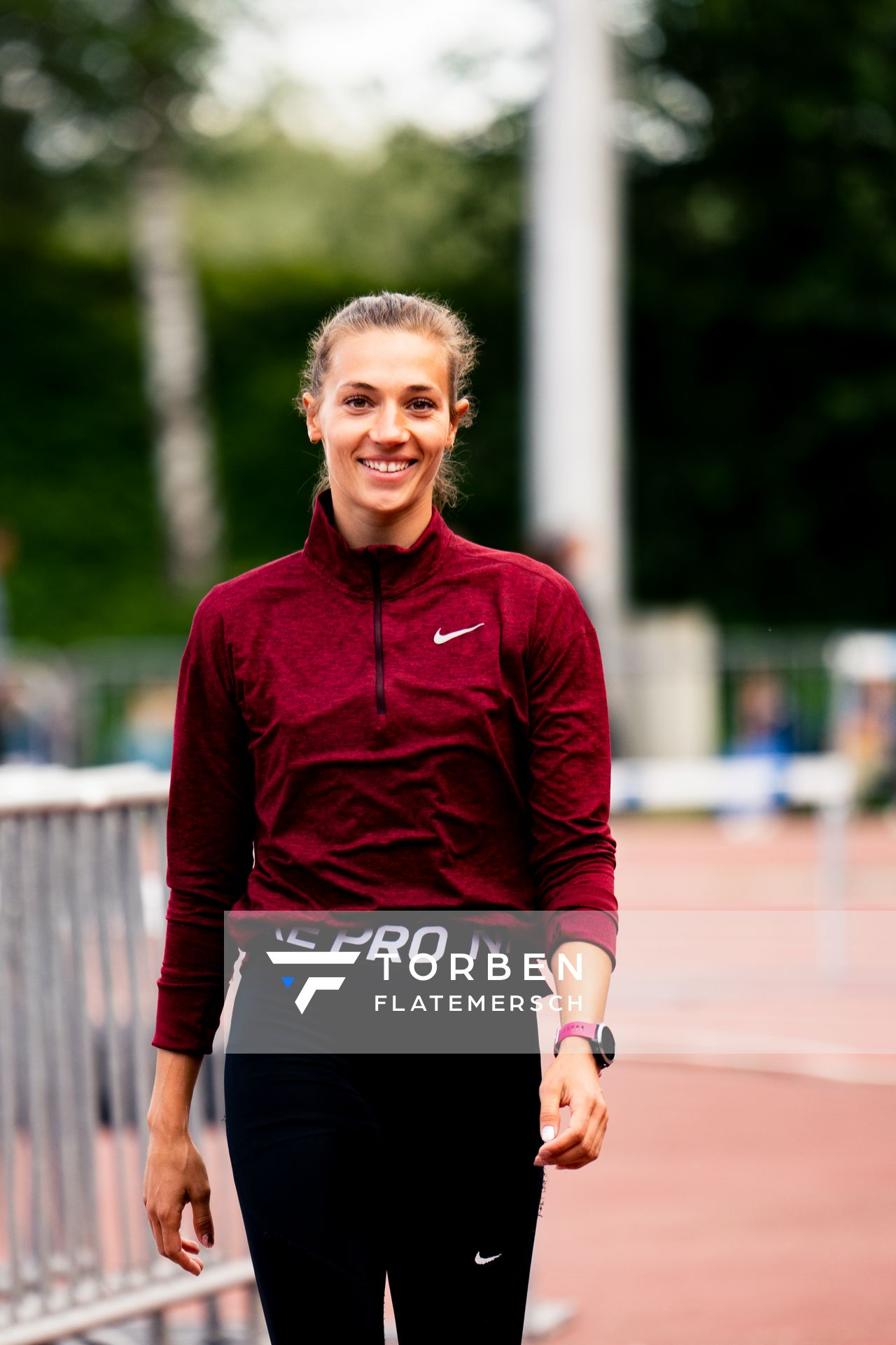 Marsha Dunkel (LC Rehlingen) am 28.05.2022 waehrend der World Athletics Continental Tour IFAM Oordegem in Oordegem